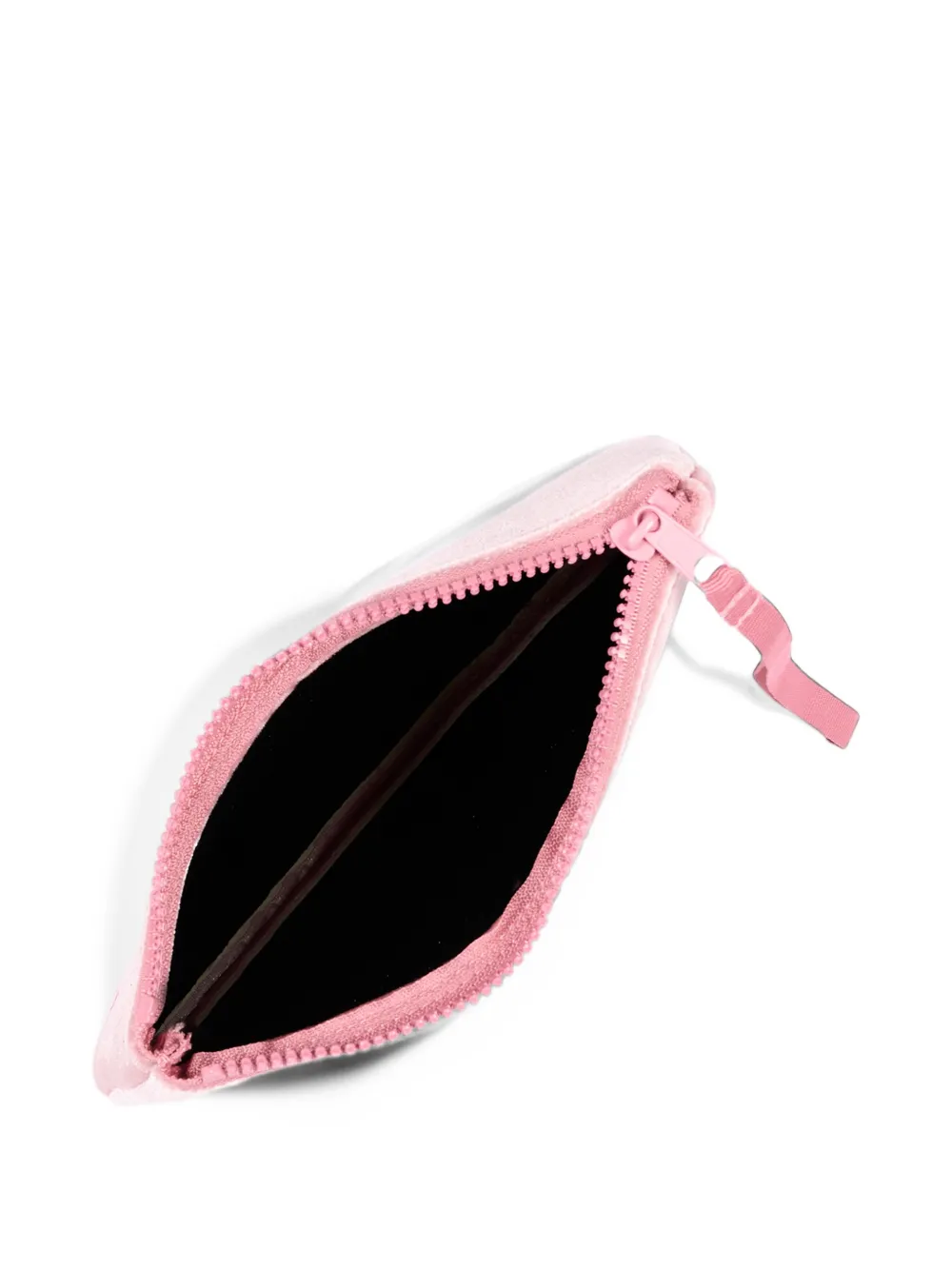 MC2 Saint Barth Fluwelen clutch verfraaid met logo Roze