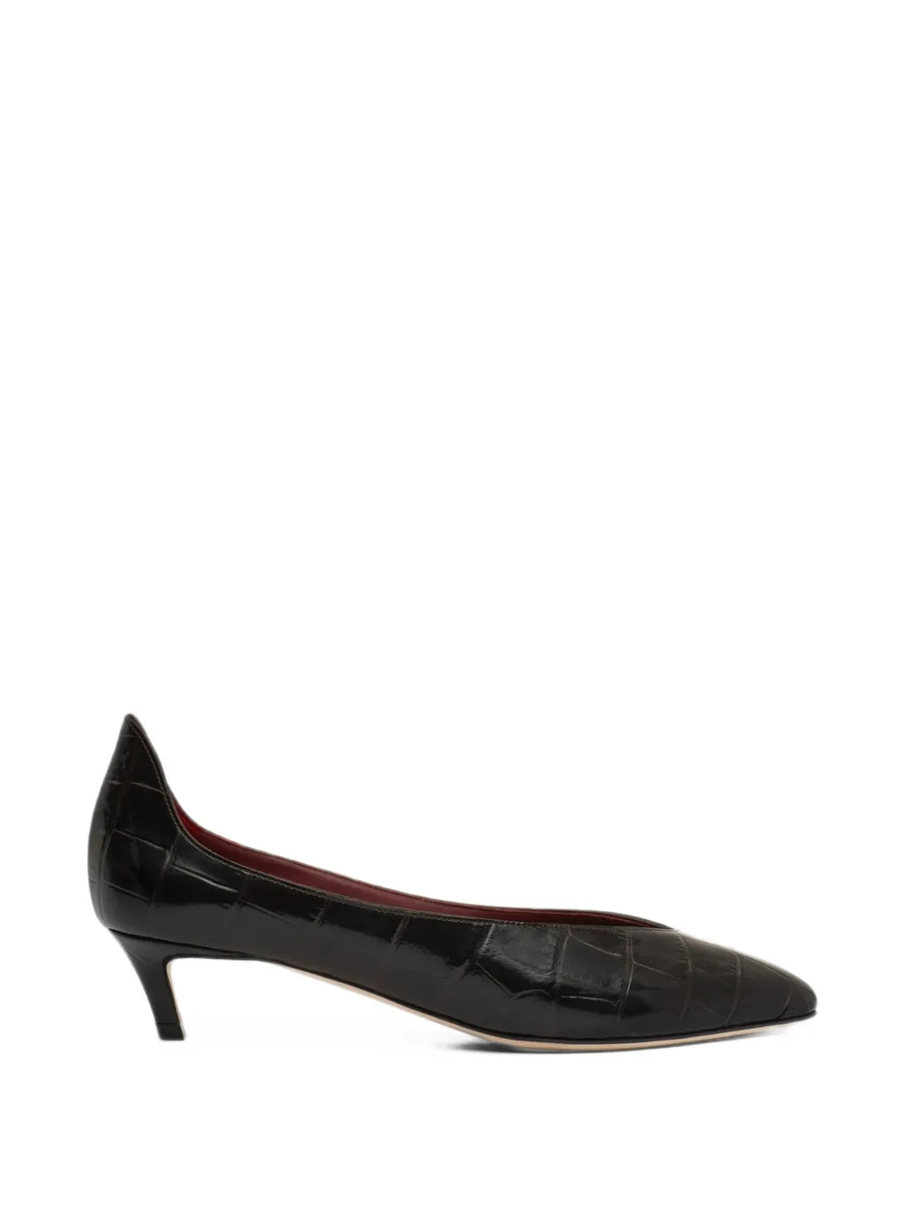 Magda Butrym Pumps mit Kroko-Optik - Braun