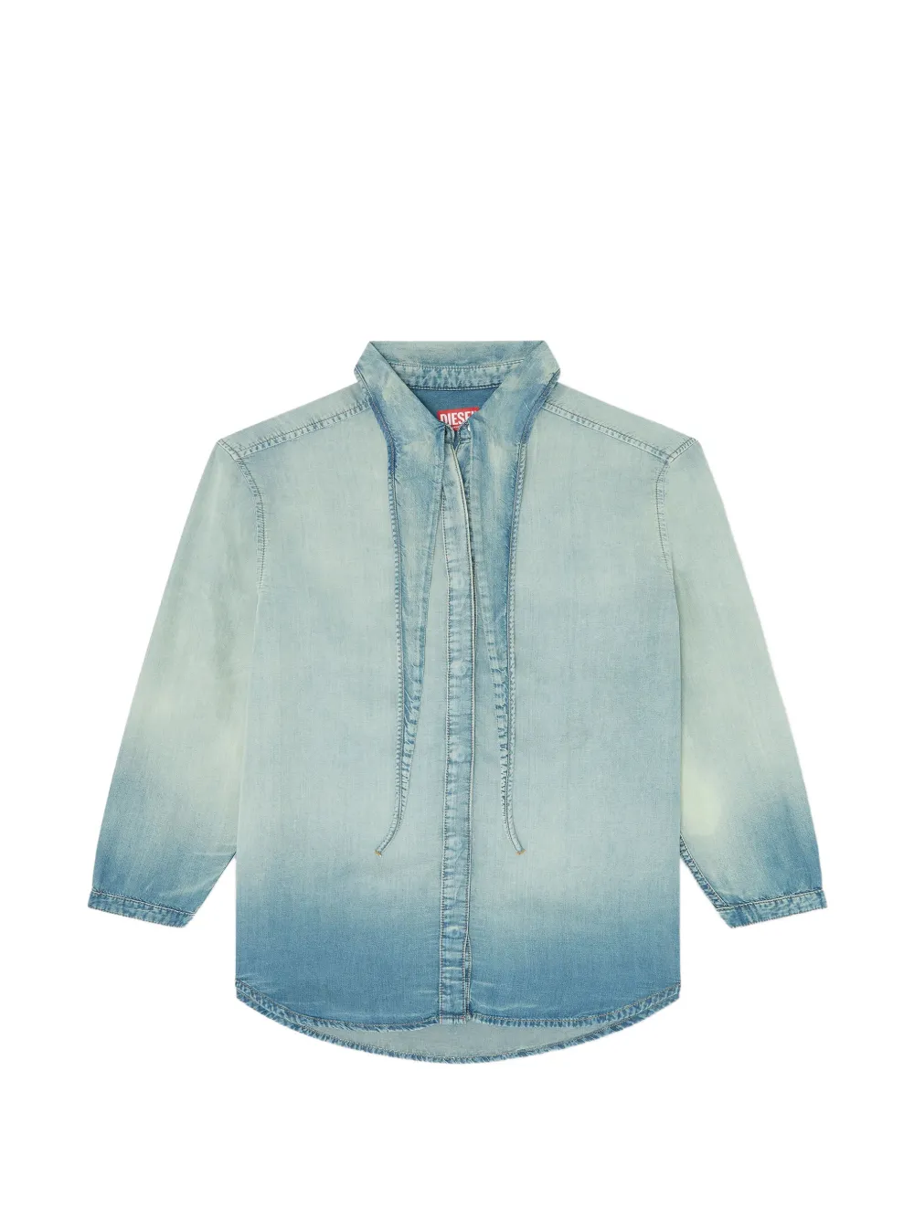 Diesel shirt in marbled fluid denim - Blu