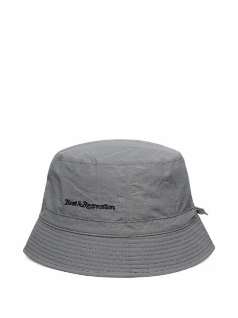 Rest & Recreation logo-embroidered toggle-fastening bucket hat