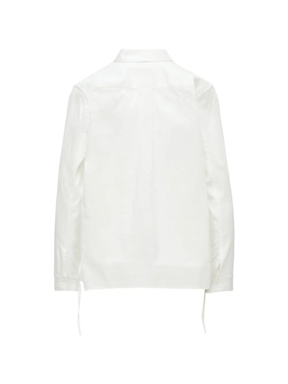 Y's Born Product drawstring peplum-hem shirt Wit