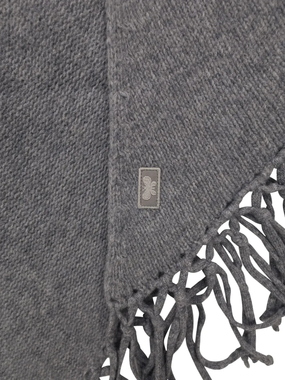 Weekend Max Mara Wollen sjaal met franje Grijs