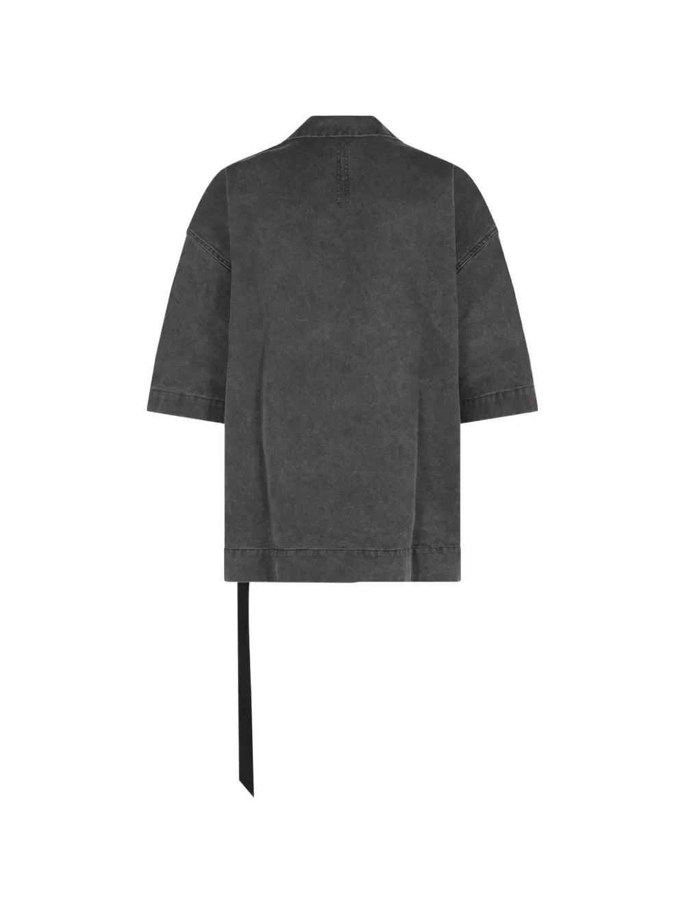 Rick Owens DRKSHDW button-down short-sleeve shirt Grijs