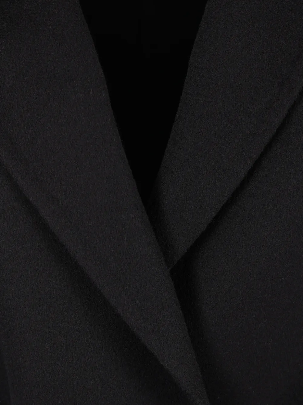 Kiton belted cashmere single-breasted coat Zwart