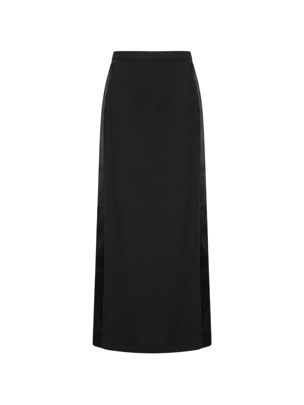 THE ANDAMANE Nada tuxedo straight maxi skirt - Schwarz