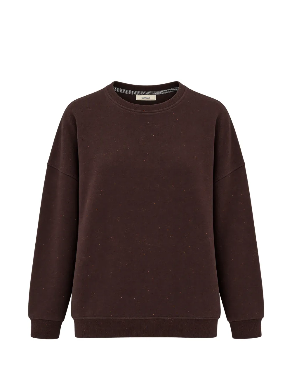 Sessùn pull moucheté à épaules tombantes - Marron Sessùn pull moucheté à épaules tombantes - Marron