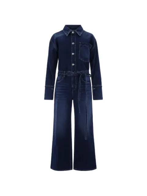 ICON DENIM 벨트 데님 점프수트