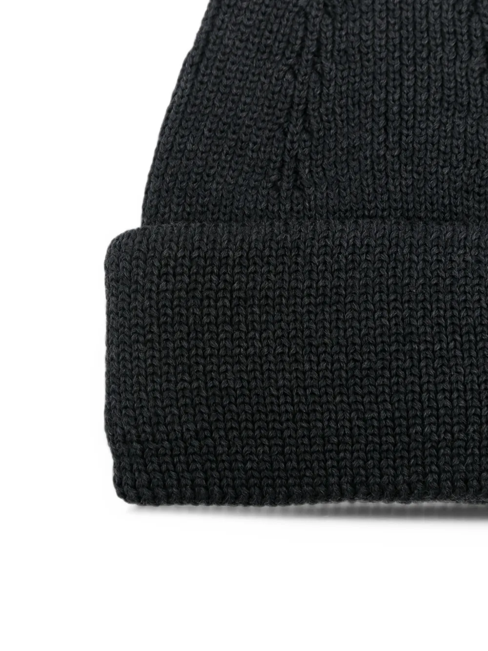 Roberto Collina cable-knit turn-up brim beanie hat Grijs