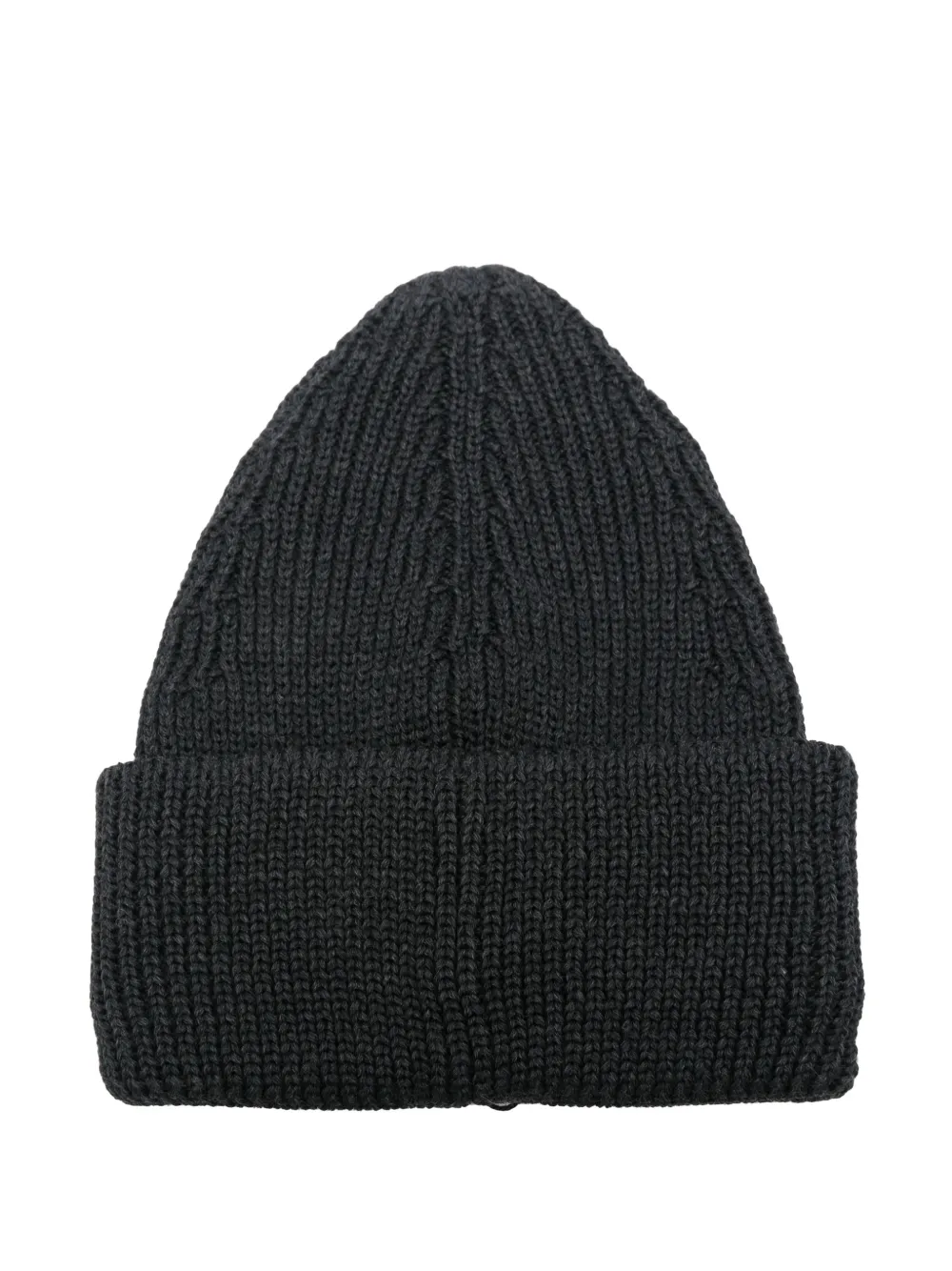 Roberto Collina cable-knit turn-up brim beanie hat Grijs