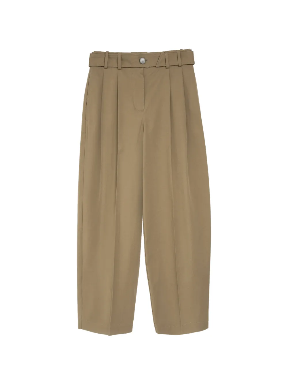 Vera Wang Grayson pleated cotton-gabardine trousers - Tons neutres Vera Wang Grayson pleated cotton-gabardine trousers - Tons neutres