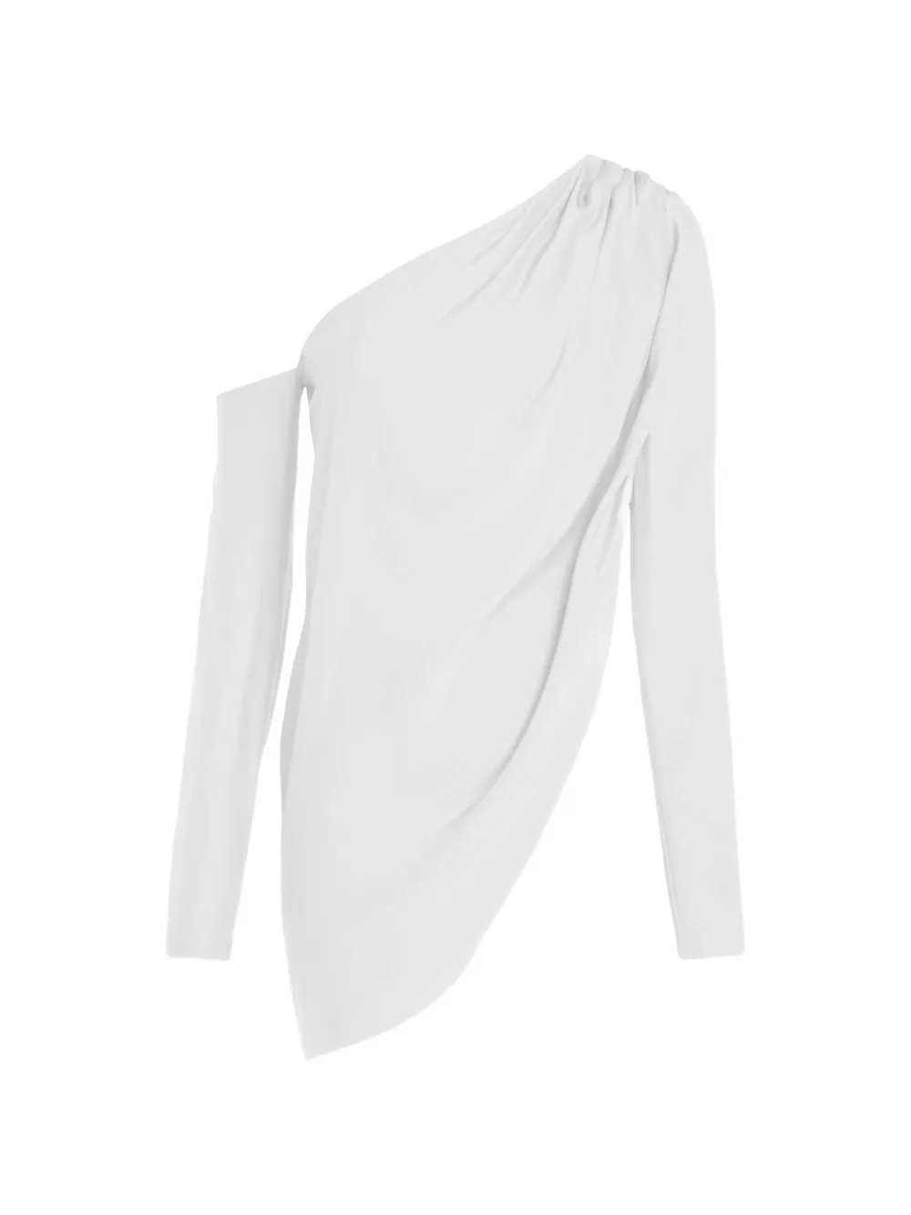 GAUGE81 Toho one-shoulder draped blouse - White