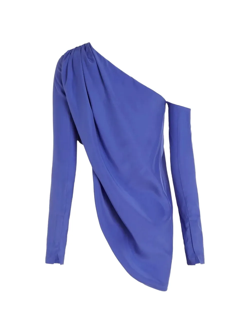 GAUGE81 Toho asymmetrische zijden blouse Blauw