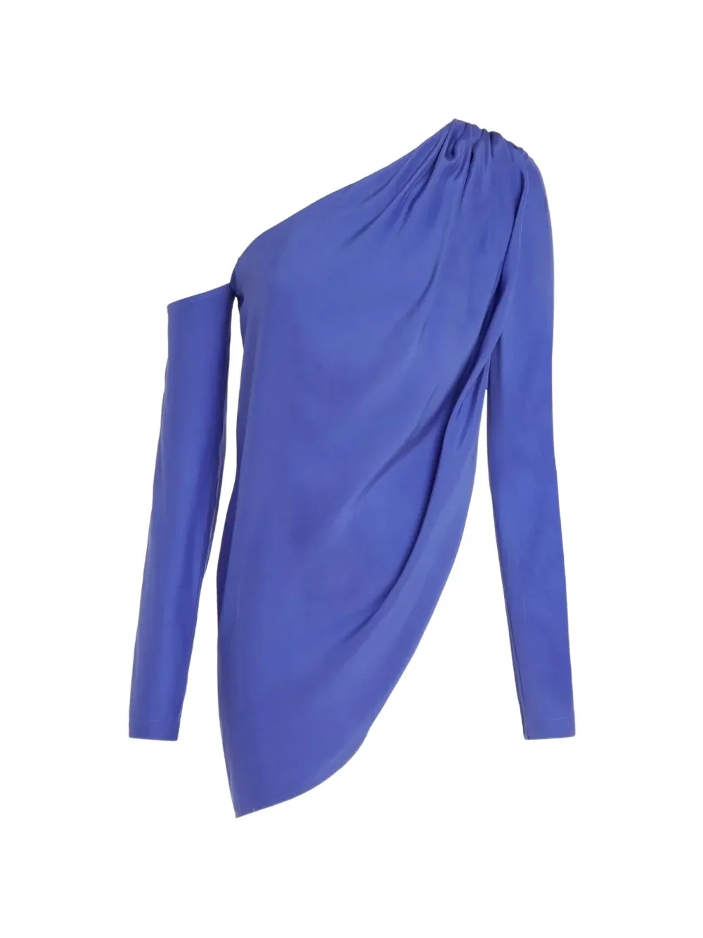 GAUGE81 Toho asymmetrische zijden blouse Blauw