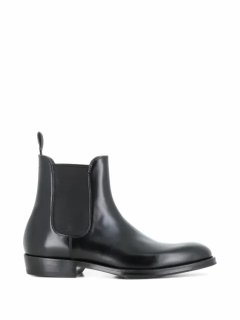 Green George Chelsea leather boots