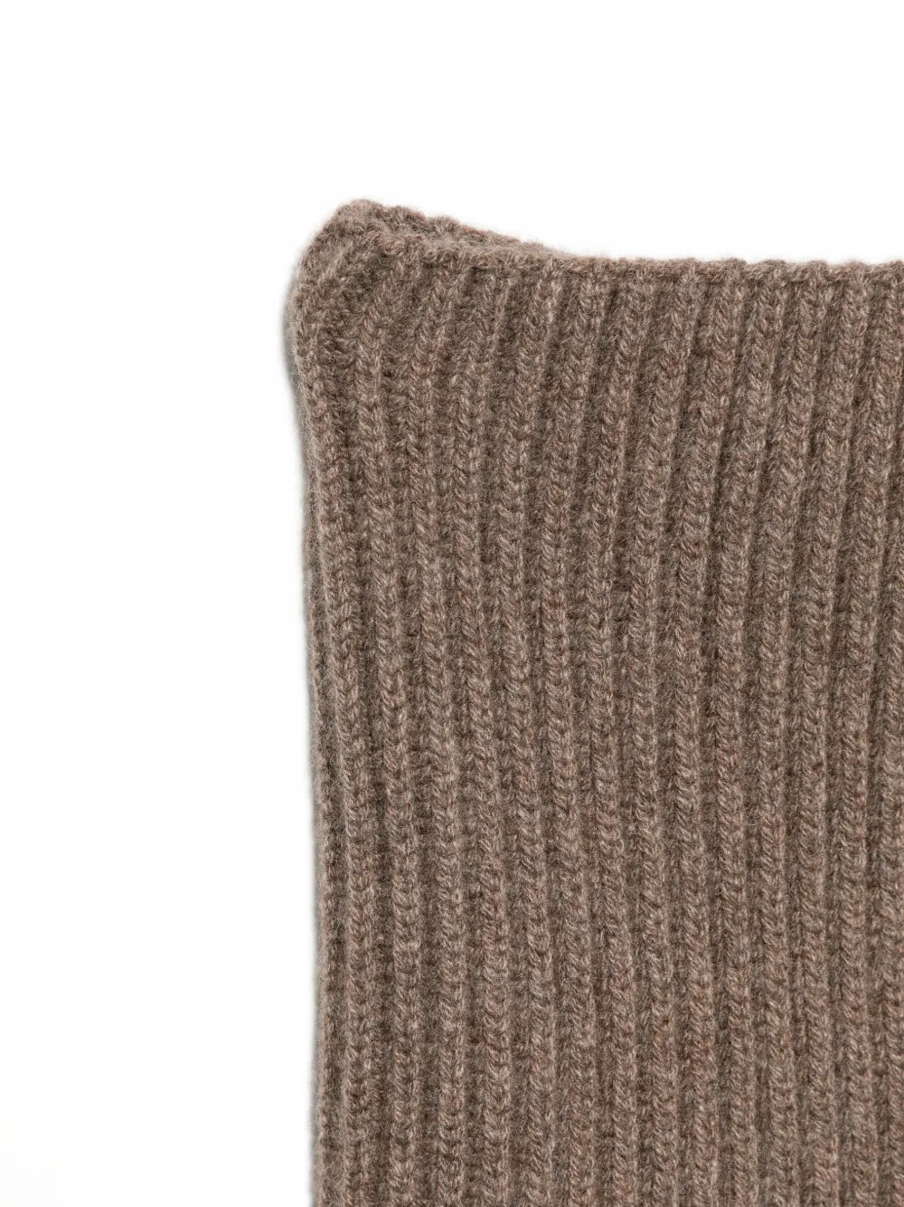 Uma Wang ribbed-knit snood scarf Bruin
