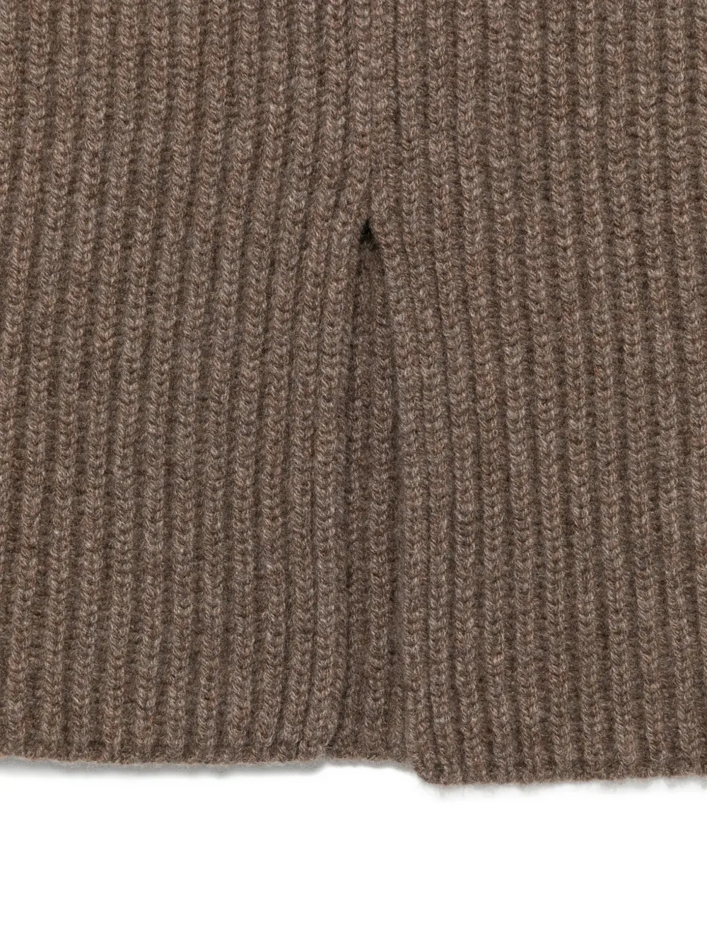 Uma Wang ribbed-knit snood scarf Bruin