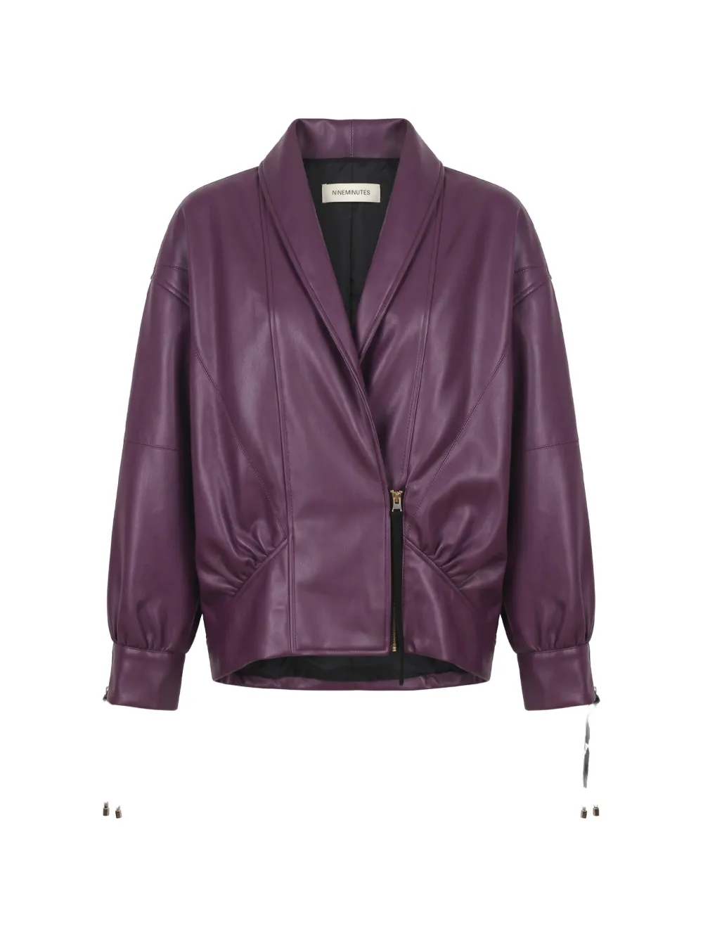 Nineminutes The Virgo Cropped Jacket In Purple