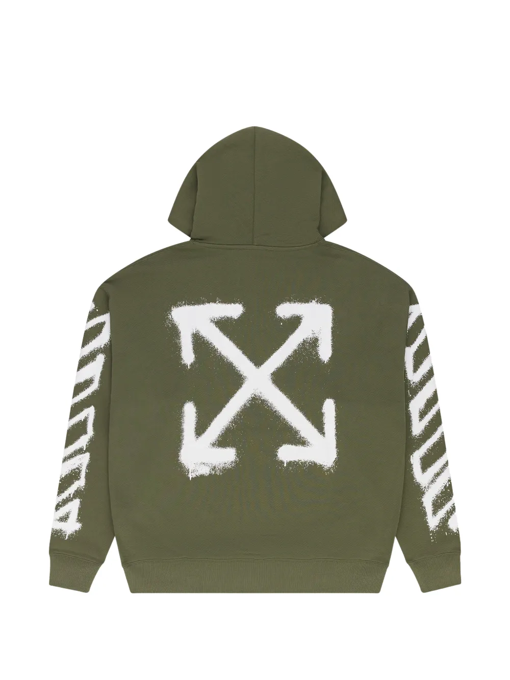 Off-White Spray Can Arrow Skate hoodie Groen