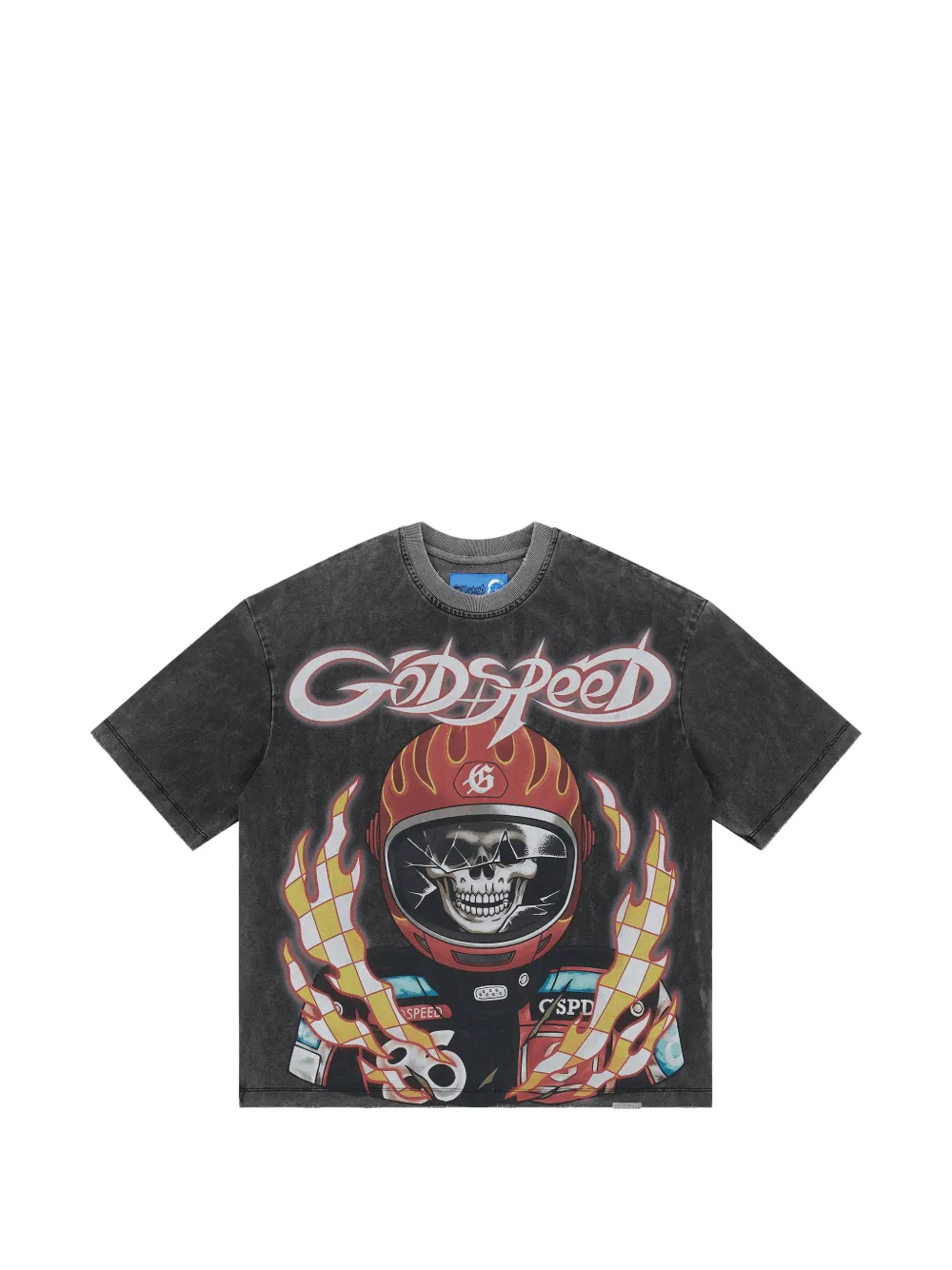 GODSPEED Road Rage graphic-print T-shirt - Grigio