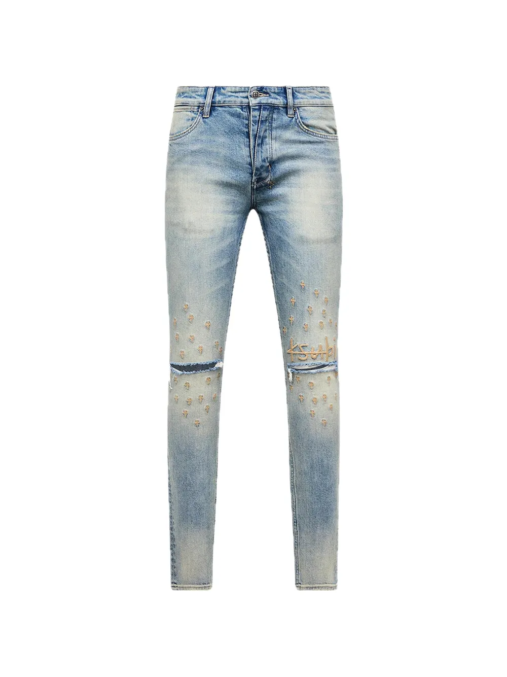 Ksubi Van Winkle Astral Grid skinny jeans - Blau