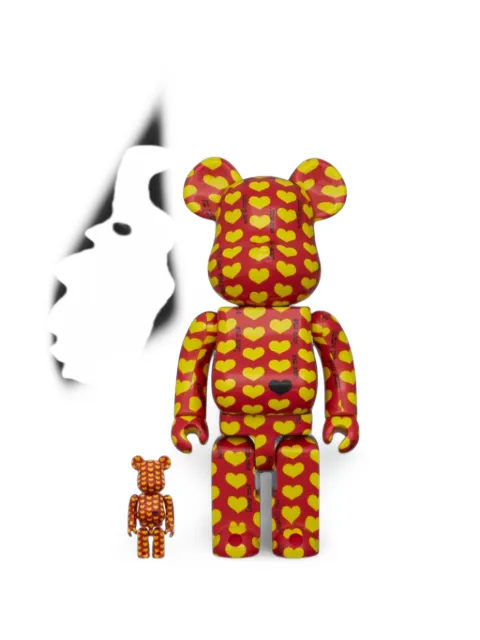 MEDICOM TOY Bearbrick Amplifier Yellow Heart Reverse figure set