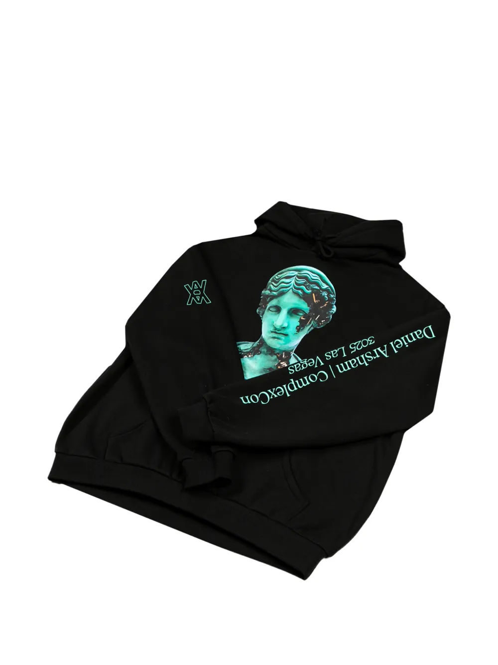 Daniel Arsham x ComplexCon Eroded Bronze hoodie Zwart