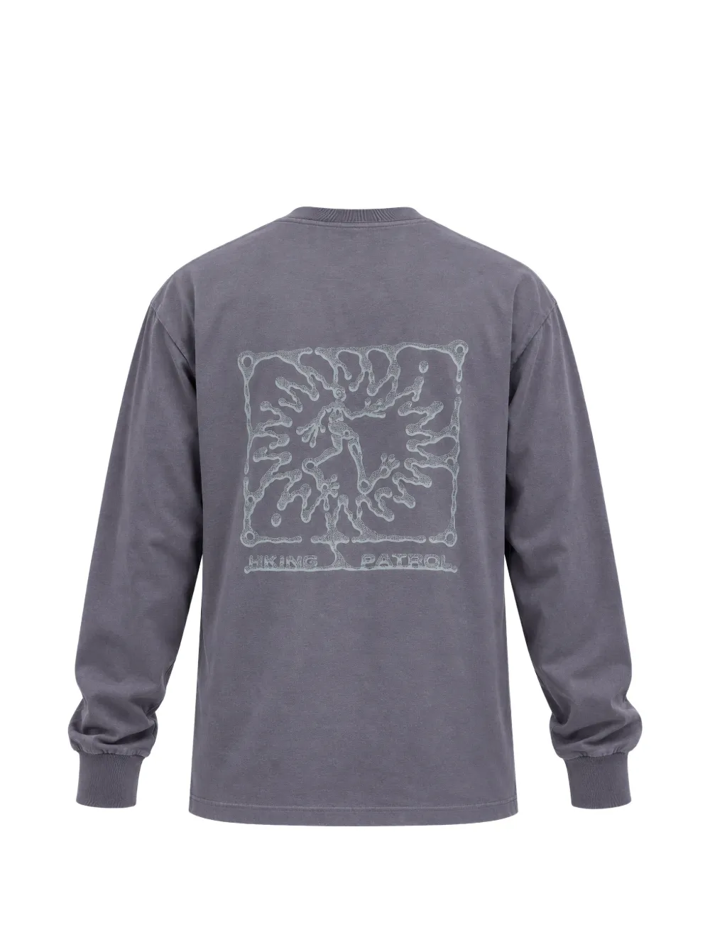 Hiking Patrol Ink Drop T-shirt met lange mouwen en grafische print Grijs