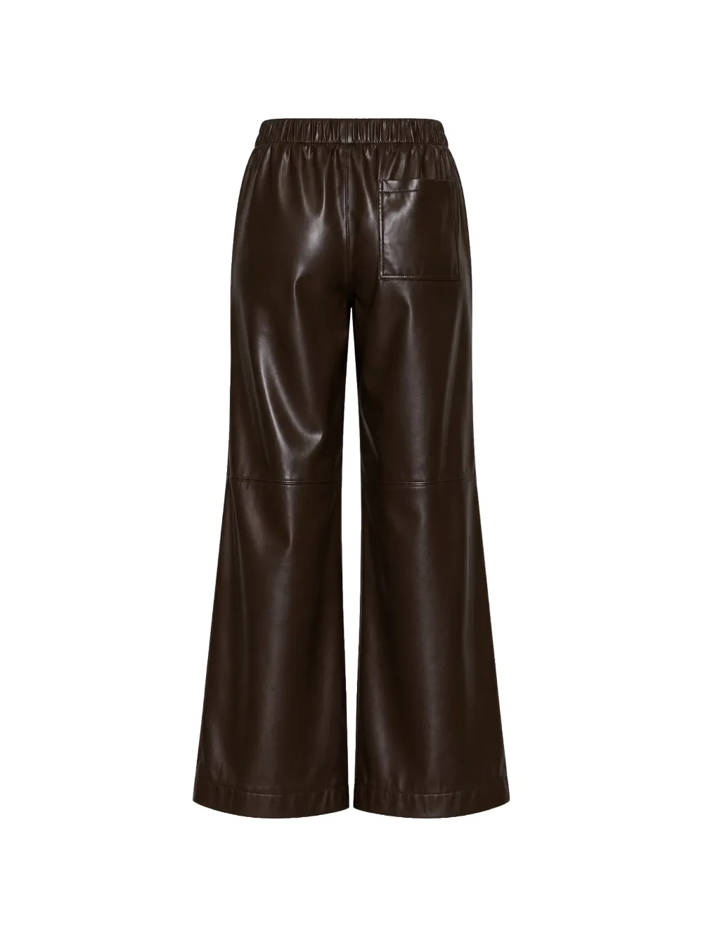Isabelle Blanche Elastische broek met logo-patch Bruin