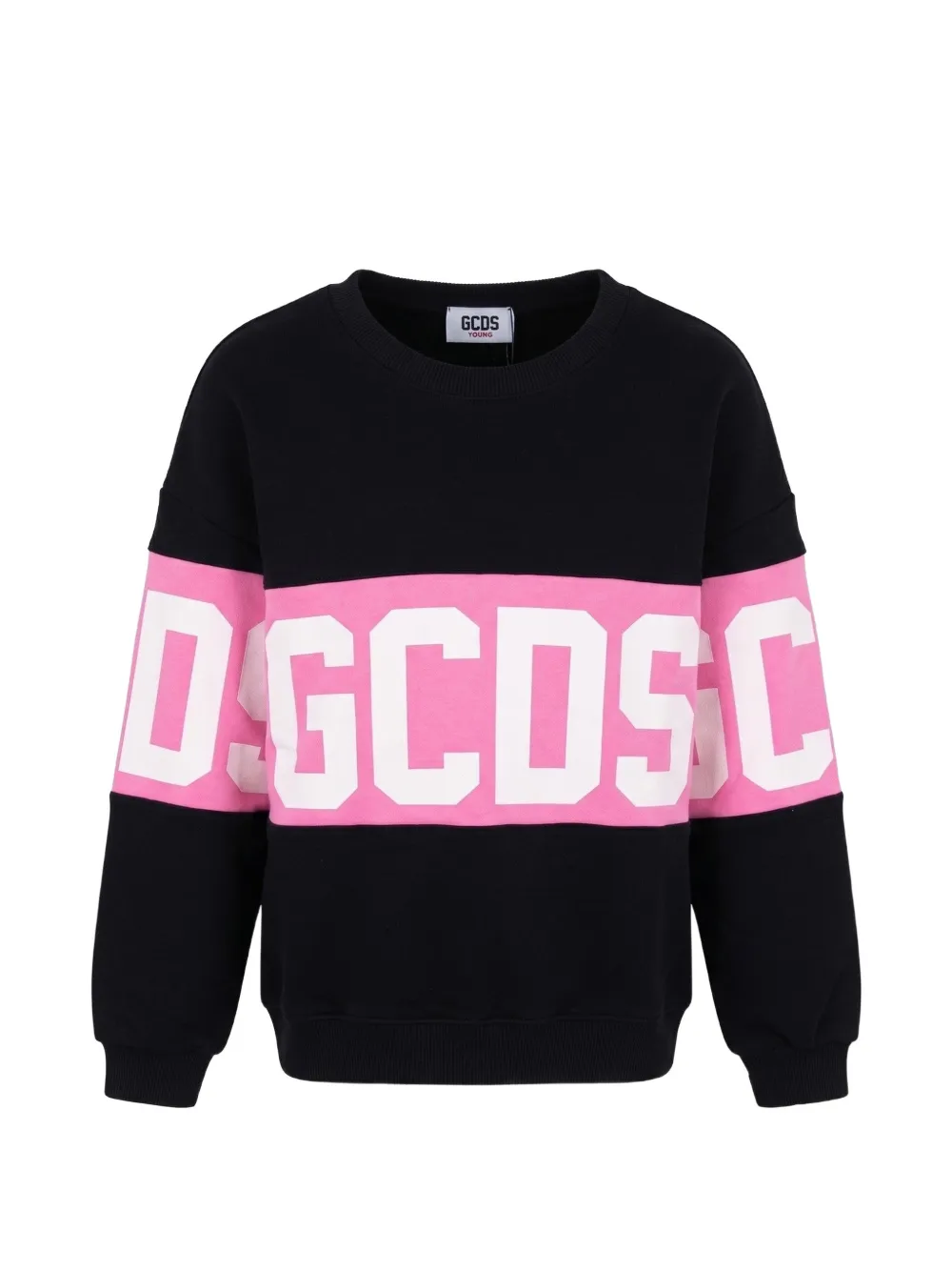 Gcds Kids logo-print sweater Zwart
