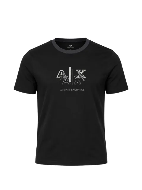 Armani Exchange logo-print cotton T-shirt