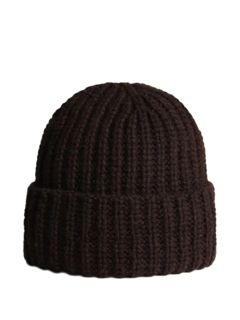 SCAGLIONE bonnet en maille côtelée