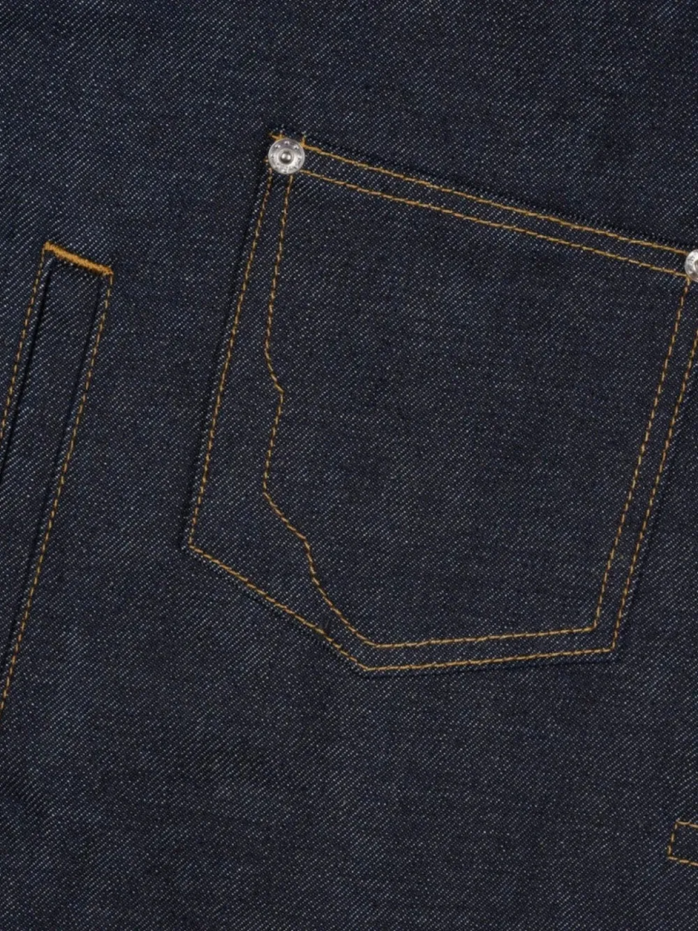 Brain Dead x A.P.C. cropped denim jack Blauw