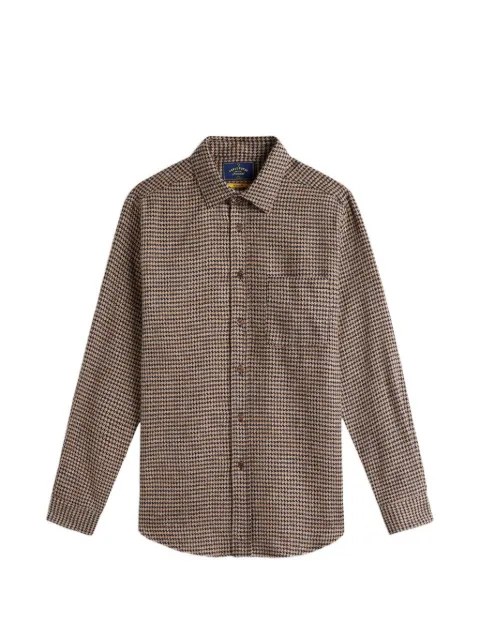 Portuguese Flannel Abstract Pied Poule shirt