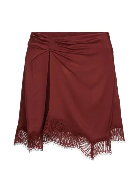 A.L.C. Dion lace-trim ruched mini skirt