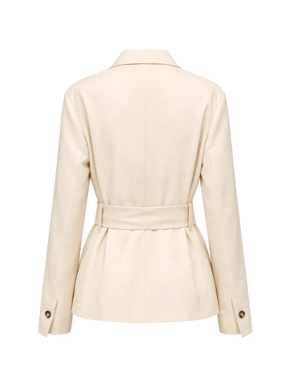 Blugirl Blazer met ceintuur en gewikkelde voorkant Beige