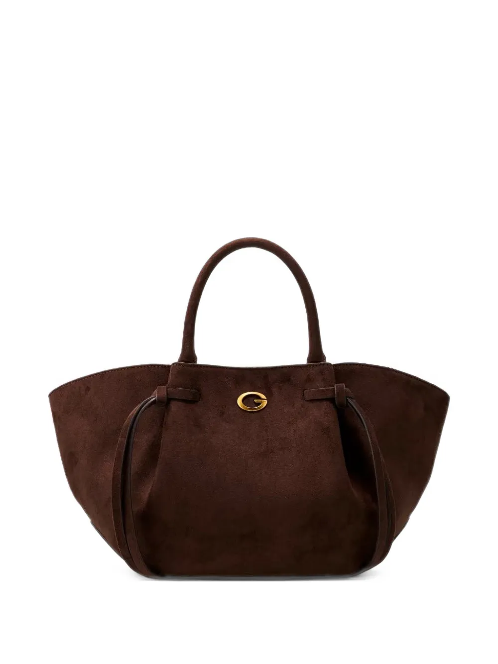 GUESS USA Borsa a mano Allegra in pelle scamosciata - Marrone