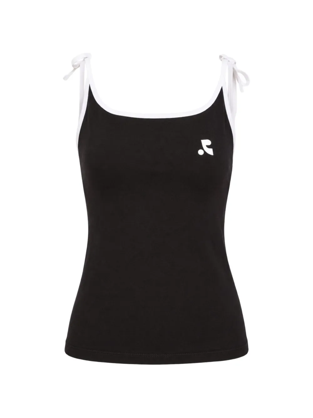 Rest & Recreation tie-strap logo-print top