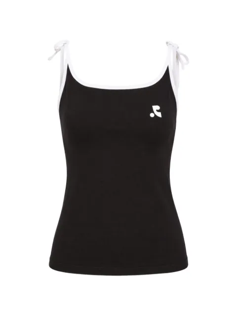 Rest & Recreation tie-strap logo-print top