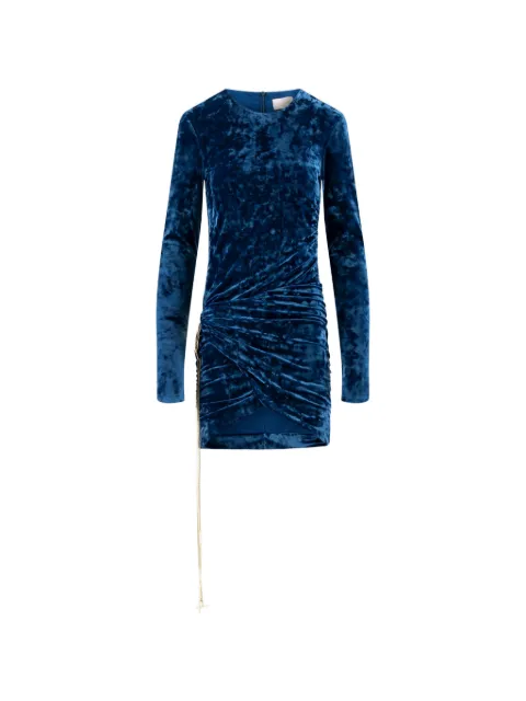 Danamé mini Savia crushed-velvet ruched dress