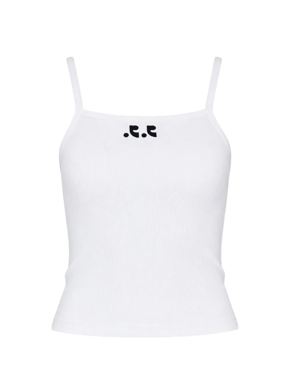 Rest & Recreation ribbed logo-print top