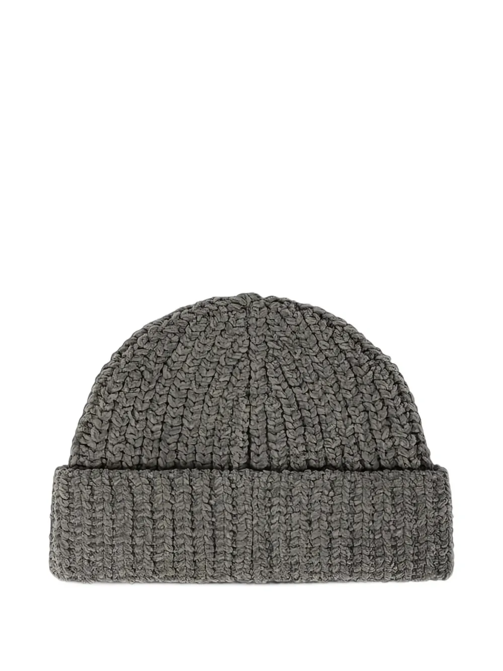 Stone Island N100001 mouliné cotton chenille beanie Grijs
