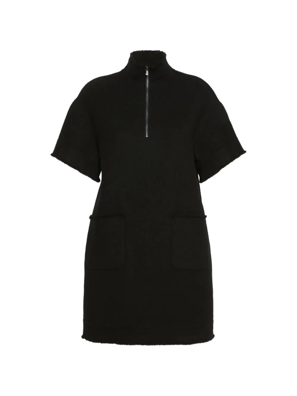 Max Mara Wollen jersey sweaterjurk zwart