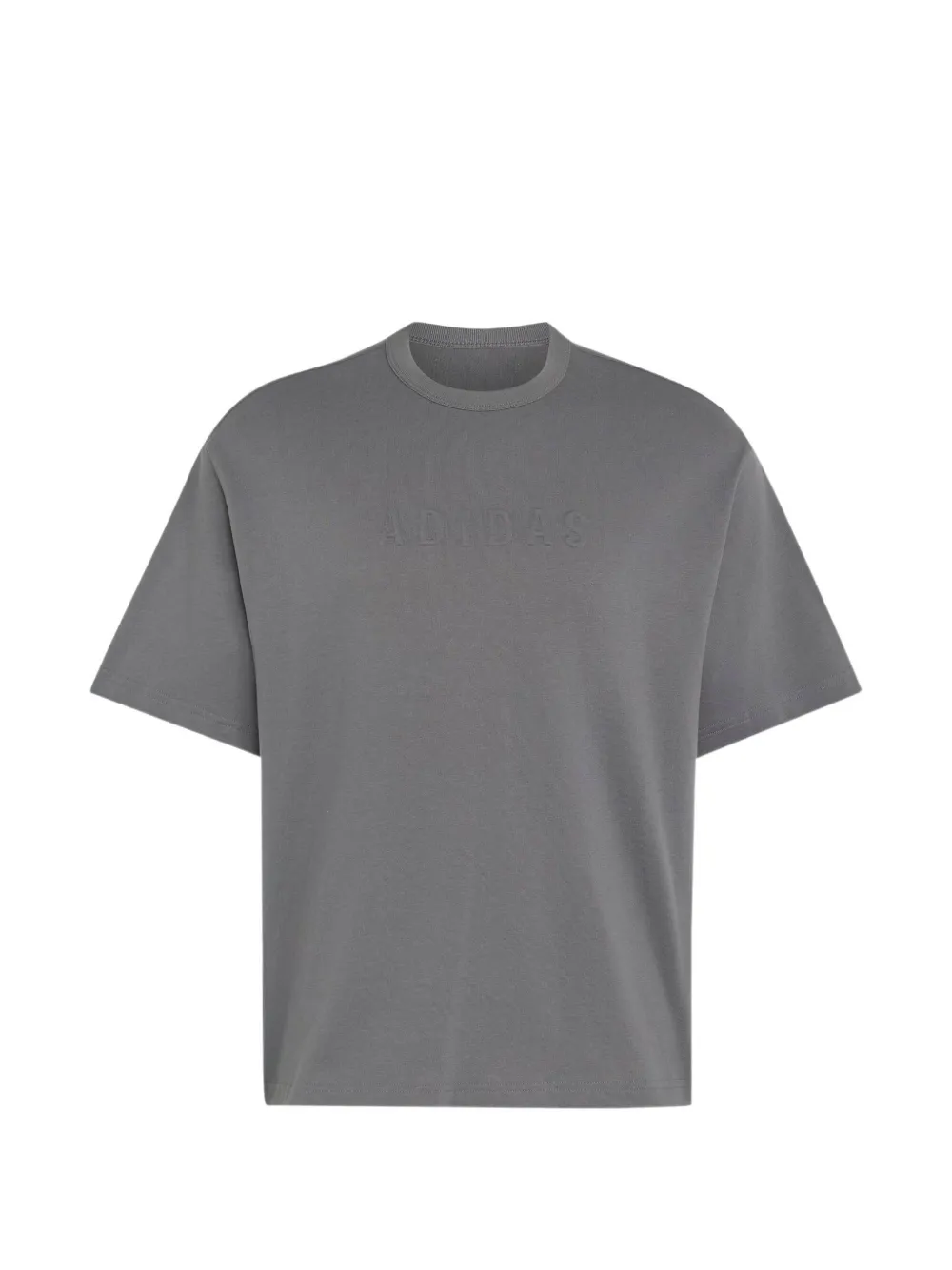 adidas Soft Lux T-shirt met grafische print Grijs