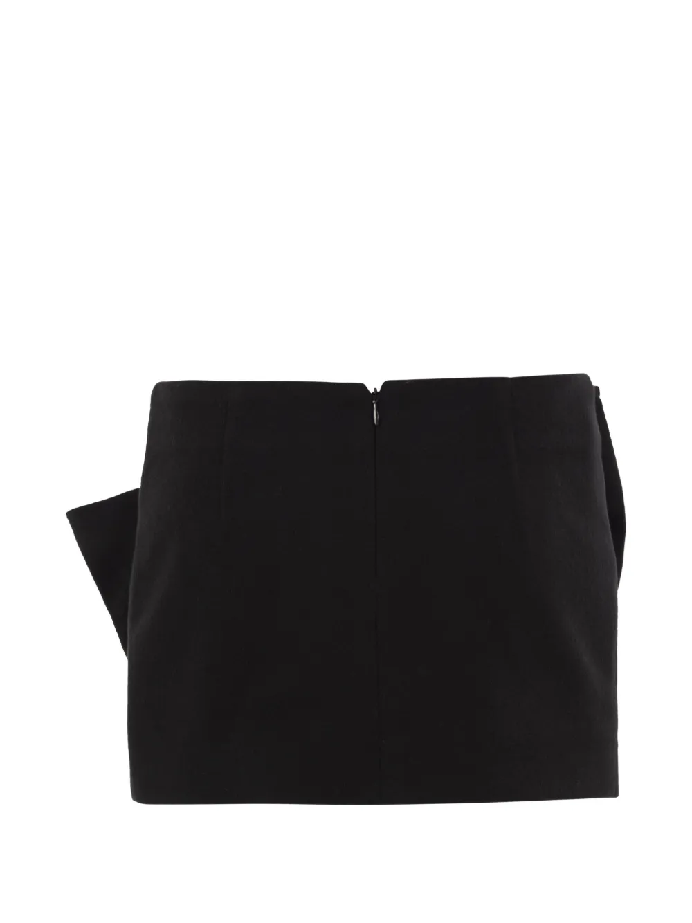 7 For All Mankind bow-detail mini skirt Zwart