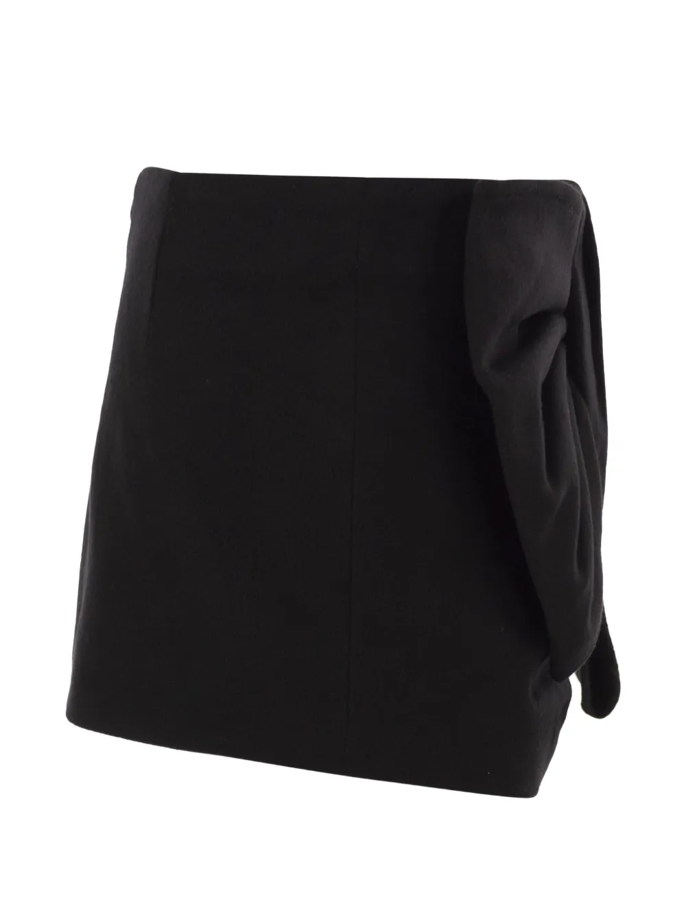 7 For All Mankind bow-detail mini skirt Zwart