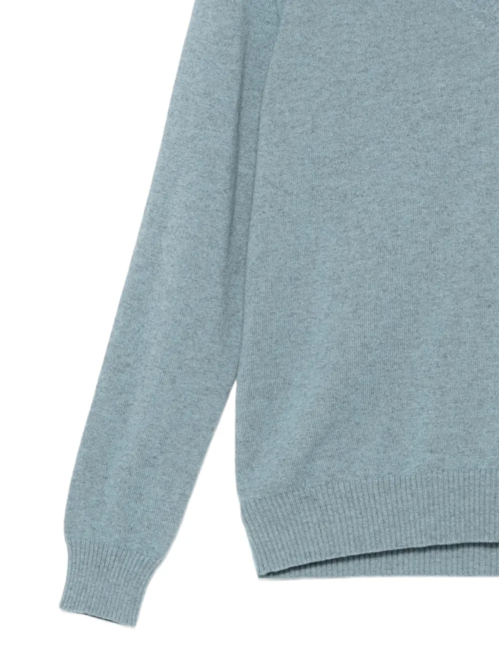 Colombo V-neck knitted sweater Blauw