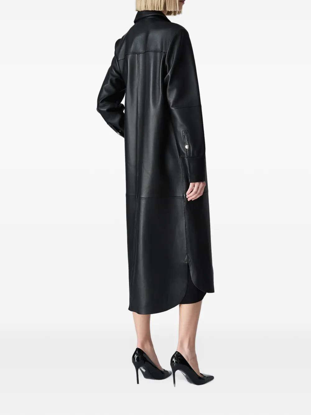 Vera Wang Chloe leren jas Zwart