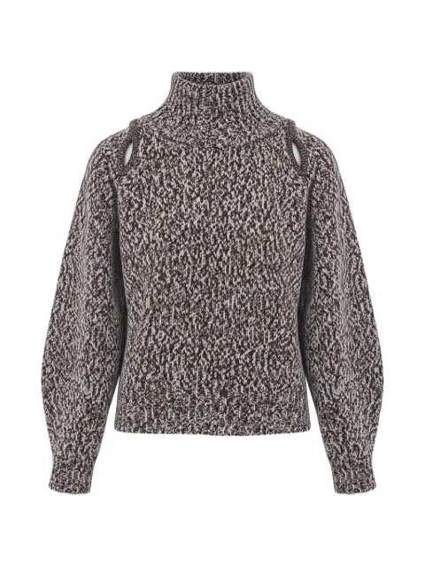 Sessùn Mannrey cut-out marl-knit sweater