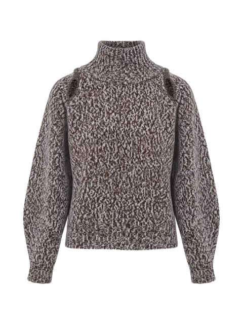 Sessùn Mannrey cut-out marl-knit sweater