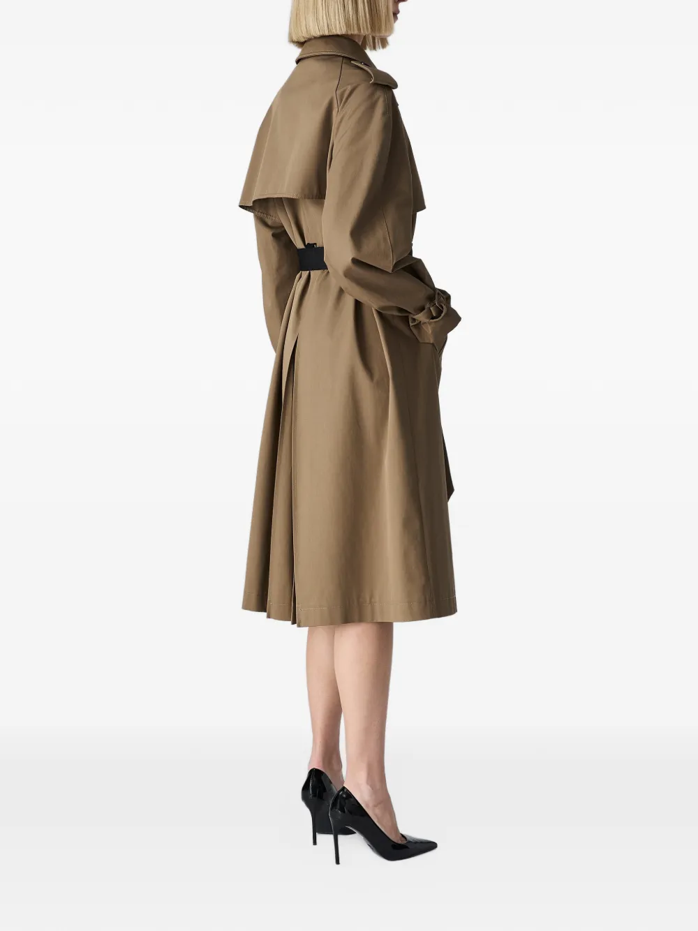 Vera Wang Lexington trenchcoat met dubbele rij knopen Bruin